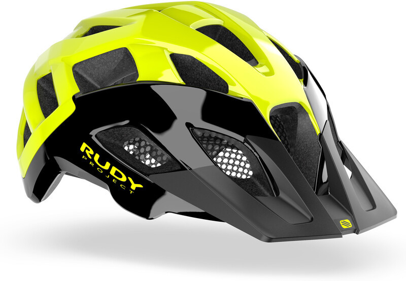 RUDY Project Project Crossway Helmet, black/yellow fluo shiny S-M | 55-58cm 2021 Kaski miejskie i trekkingowe HL760021