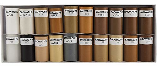 BAO 100/A wosk miękki biało-czarno-20 półprętów, biały, czarny