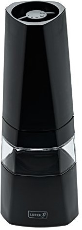 Lurch Tango młynek do pieprzu z barem regulacji ceramicznym mechanizmem mielącym, tworzywo sztuczne, czarna, 6 x 6 x 18 cm 20840