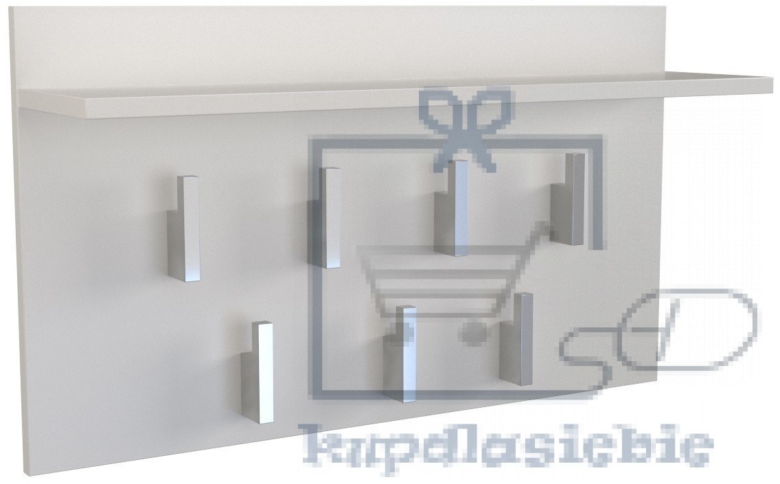 topeshop WIESZAK PÓŁKA 2F BIEL MAT PRZEDPOKÓJ KORYTARZ