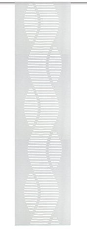 Home Fashion Home fashion 86547  710 wełniany biały wys.: 245 xx MM B: 60 cm schiebewand Voile Scherli 86547-710 wollweiss H:245xB:60 cm