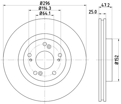 HELLA PAGID Tarcza hamulcowa PAGID 8DD355116-101