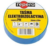 Taśma elektroizolacyjna REP711 19mm/20m niebieska