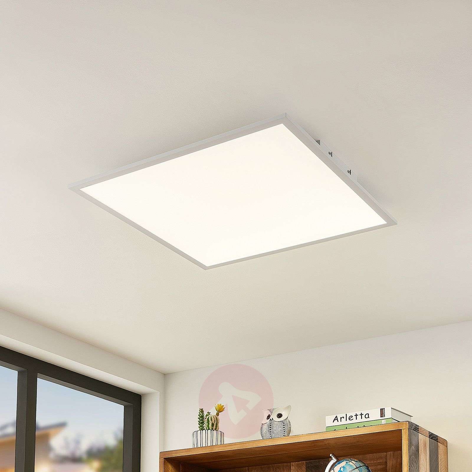 Lindby Quais panel LED 4 000 K, 60x60 cm