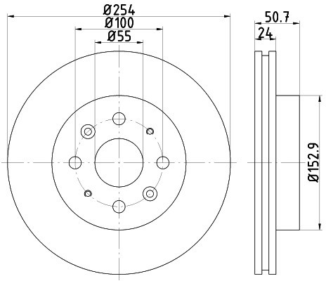 HELLA PAGID Tarcza hamulcowa PAGID 8DD355112-781