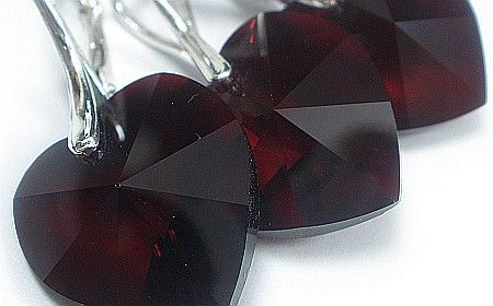 Arande OKAZJA SWAROVSKI serca 18mm komplet SREBRO GN 1093014403