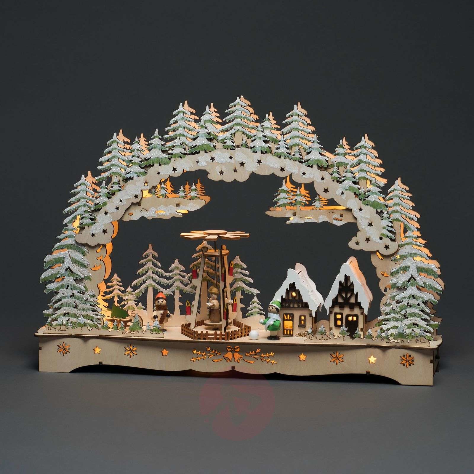 Konstsmide CHRISTMAS Świecznik LED obrotowe figurki