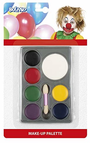 Boland Boland 45062 zestaw do makijażu Clown, wielokolorowy 45062