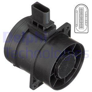 DELPHI Przepływomierz masowy powietrza AF10365-12B1 AF10365-12B1