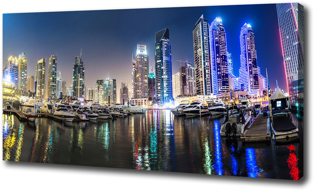 Foto obraz canvas Dubaj nocą