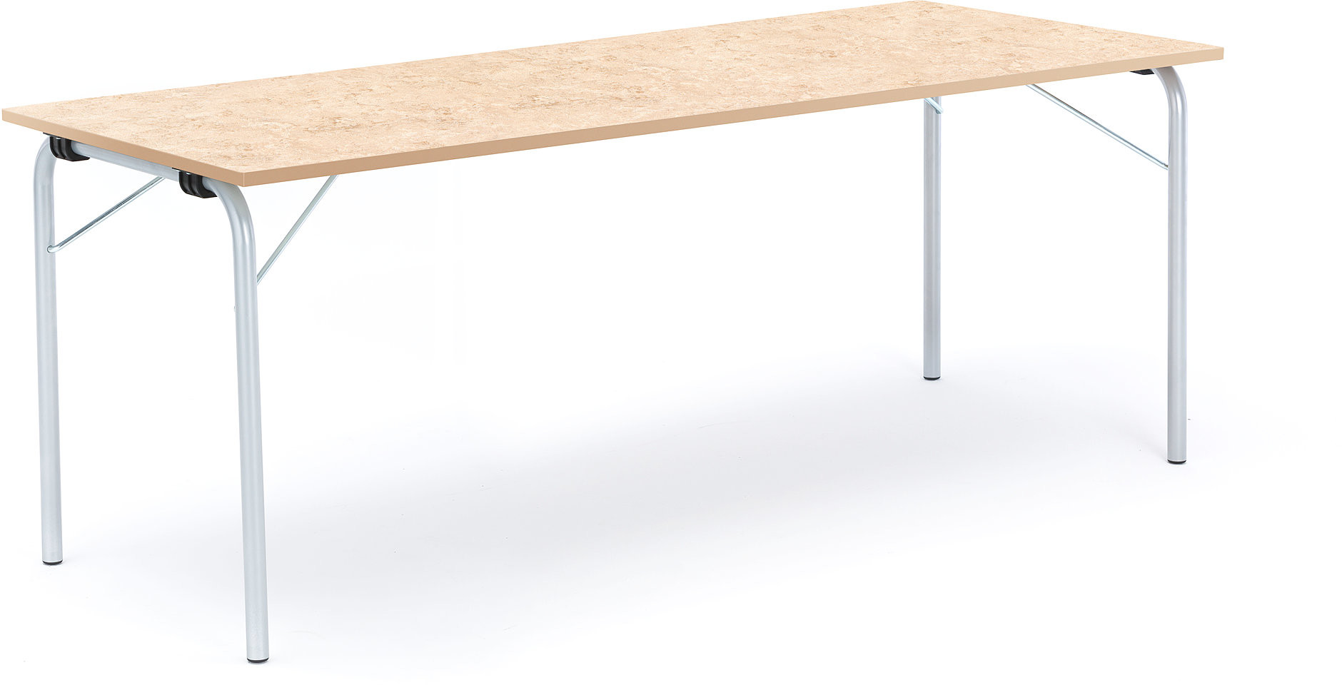AJ Produkty Foldable table Nicke 1800x700 TabletopForbo marmoleum decibel Barley 27