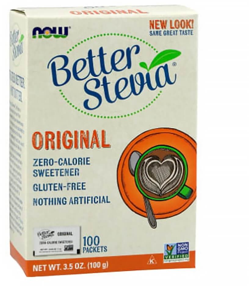 NOW Foods Now Better Stevia Packets Original 100 sasz.