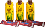 Forever Living Products Tripak Aloe Vera Gel mini 3 x 330 ml plus ARGI+ 3 saszetki x 10 g
