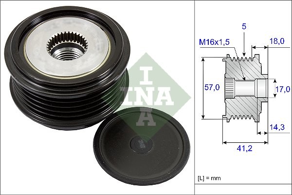 INA Alternator - sprzęgło jednokierunkowe INA 535 0248 10