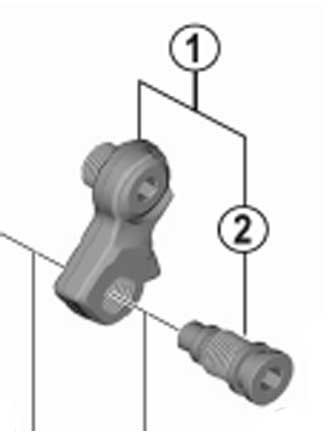 Shimano trasowania jednostka do przerzutka RD-M8000 jednostka do osi przerzutka do identyfikatorów RD-M8000 Art-Nr. Y-5rt98010