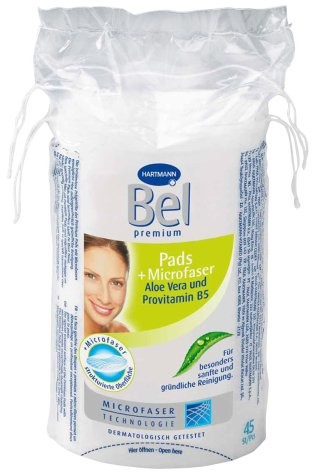 BEL 918554 Pads z Premium Aloe Vera i provitamin B5 z dużym, owalna, 45 sztuki 918554