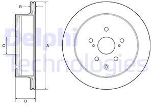 Delphi Tarcza hamulcowa BG4929C BG4929C