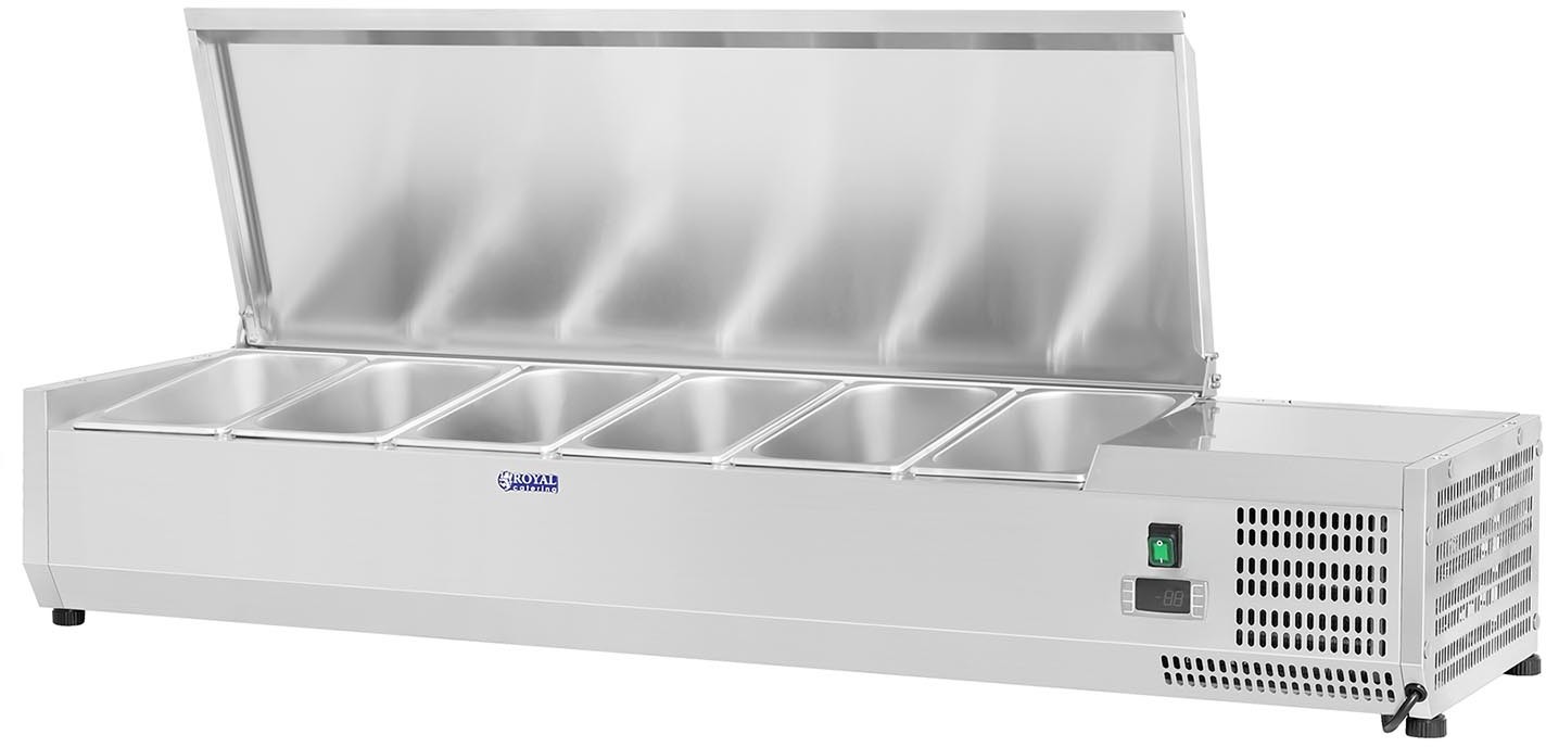 Royal Catering Nadstawa chłodnicza - 6 x GN 1/3 - 140 x 39 cm RCKV-140/39-S5 RCKV-140/39-S5