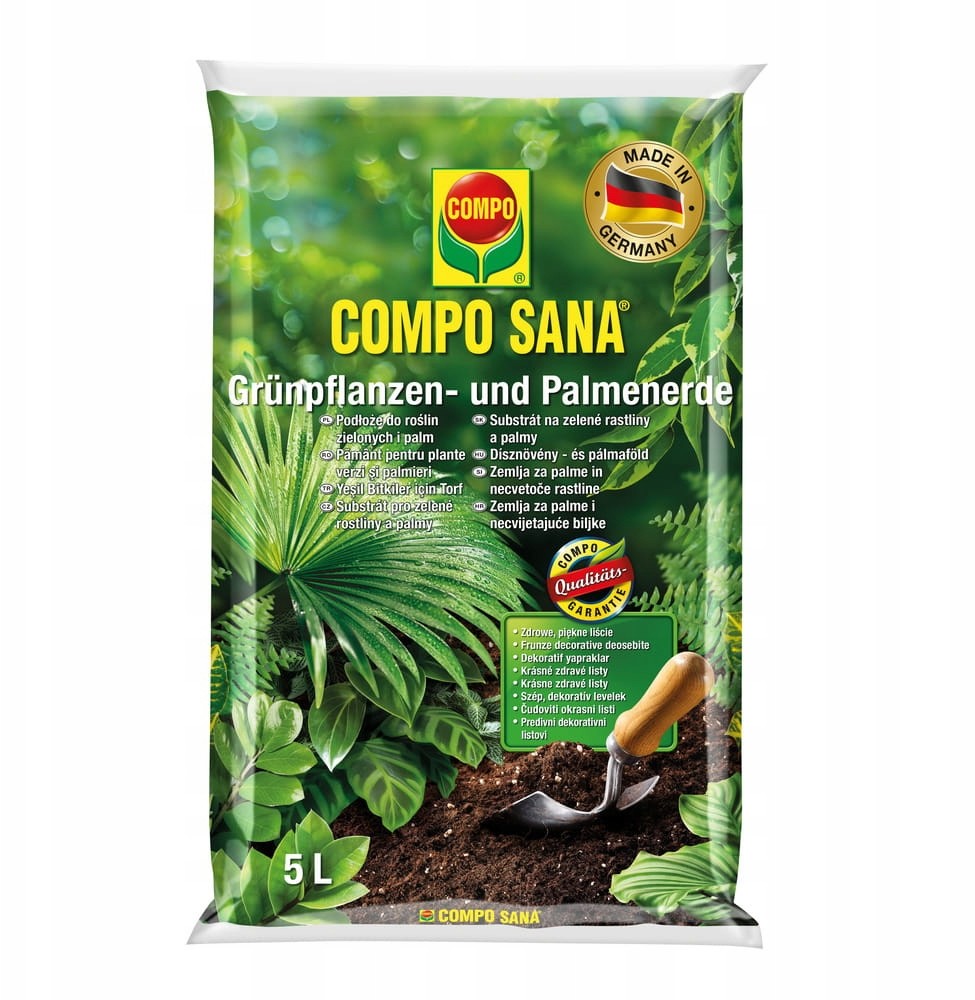 Compo Sana Podłoże do roślin zielonych i palm 5l