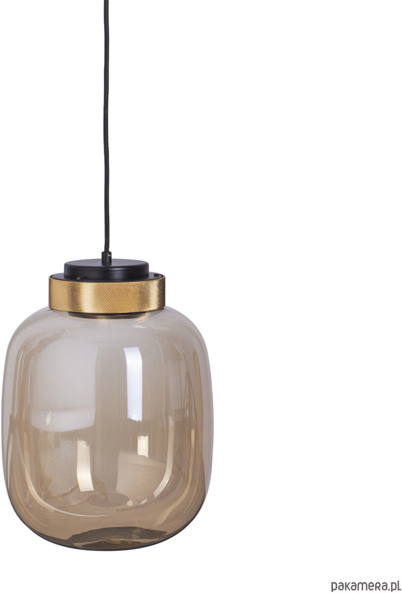 Lampa wisząca BOOM LED bursztynowo złota 25 cm