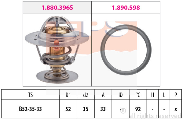 EPS TERMOSTAT FOCUS 1.6 16V 1.880.396