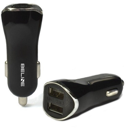 Beline Ładowarka samochodowa 2xUSB 2.1A czarna (Beline0006)