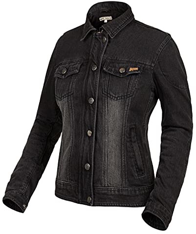Broger Broger Florida Lady Washed czarna kurtka dżinsowa motocyklowa DXXL BR-JJ-FLORIDA_47_DXXL