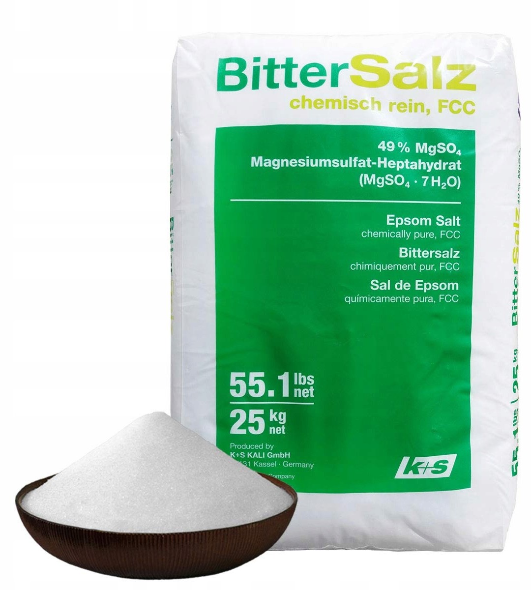 Sól Gorzka Epsom - Siarczan Magnezu 25 Kg - Food