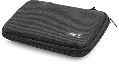 System-S Kabel  stosssicheres etui na zamek błyskawiczny (ok. 2 cm x 9 cm x 15 cm) na telefon komórkowy Box do smartfona MP3 Player słuchawka