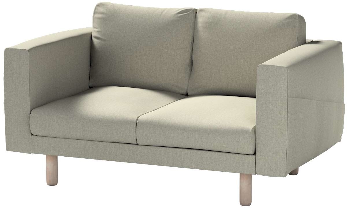 Dekoria pl pl Pokrowiec na sofę Norsborg 2-osobową szaro-beżowy szenil 153 x 88 x 85 cm City 1021-704-80