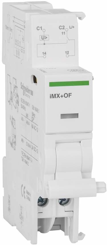 Schneider Electric Wyzwalacz-wzrostowy-Acti9-ze-stykiem-iMX+OF-48-1CO-48V-AC-DC A9A26947
