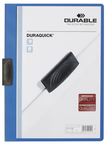Durable Skoroszyt zaciskowy Duraquick 20 szt. niebieski 2270-06