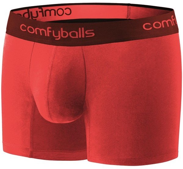 ComfyBalls COMFYBALLS Bokserki do biegania LONG PERFORMANCE SUPERLIGHT czerwone