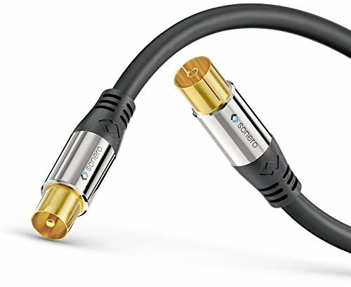 Sonero sonero Kabel antenowy Premium TV/kabel koncentryczny, 7,50 m, czarny S-AC000-075