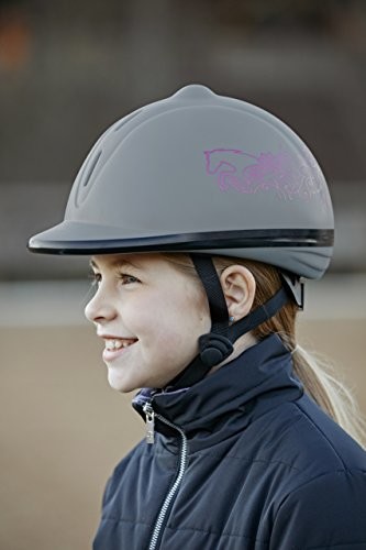 Covalliero Kask do jazdy konnej Beauty Szary 53  57 cm regulacja 3210246