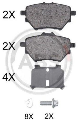 ABS All Brake Systems a.b.s 35020 okładziny hamulcowe 35020