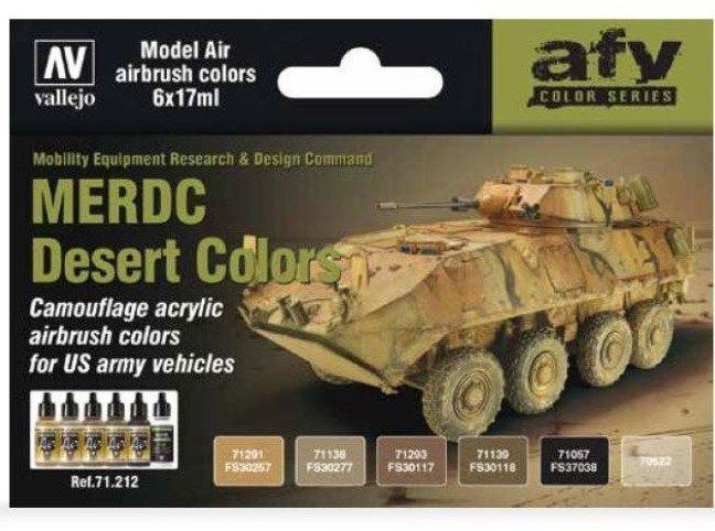 Vallejo Model Air Zestaw 6 farb - MERDC Desert Colors Vallejo 71212
