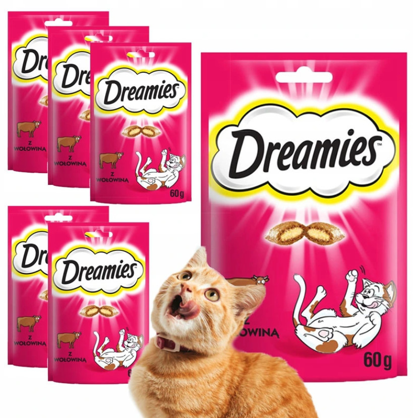 Dreamies Przysmak Dla Kota Z Wołowiną 6 X 60G