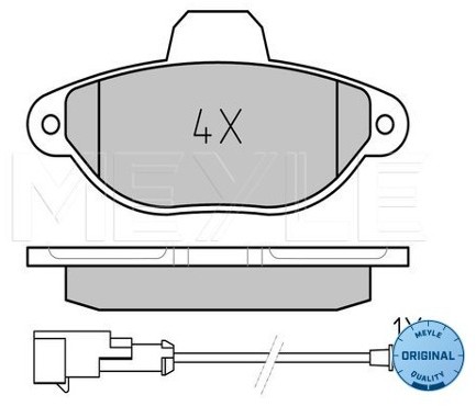 Wulf Gaertner Autoparts Zestaw klocków hamulcowych, hamulce tarczowe Wulf Gaertner Autoparts 025 214 3617/W