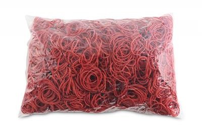 OFFICE PRODUCTS Gumki recepturki OFFICE PRODUCTS, średnica 30mm, 1,5x1,5mm, 60% kauczuku, 1000g, zgrzewka, czerwone 18103019-04