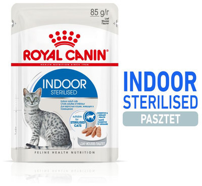 Royal Canin Indoor sterilised pasztet 12x85 g pasztet dla kotów kastrowanych przebywających w domu