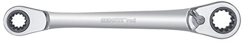 Gedore DP.Pierścionek z grzechotką mimośr.R/L. 10 + 13 + 17 + 19 mm