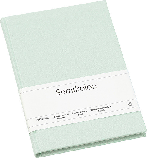 Semikolon Notes Uni Classic A5 miętowy w kropki 361777