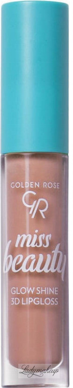 Golden Rose Miss Beauty - Glow Shine 3D Lipgloss - Błyszczyk do ust - 4,5 ml - 03 Soft Peach