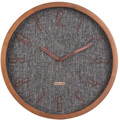 Karlsson Zegar ścienny Canvas melange black by KA5823BK