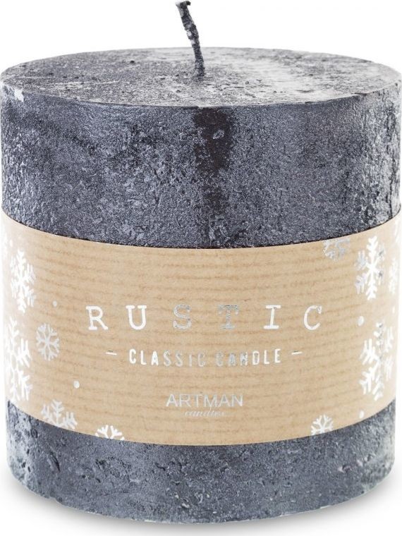 Art Pol Pol Pl Czarny Świeca Rustic Metalic Walec Mały Fi9 142946