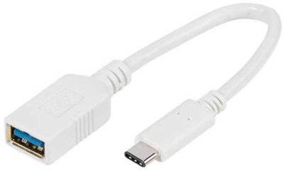 Vivanco Adapter USB Typ A gniazdo) USB Typ C wtyk) 0.1m Biały  0.1m