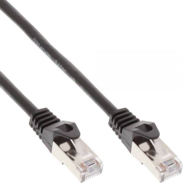 InLine Patchcord SF/UTP Cat.5e czarny 1.5m 72514S