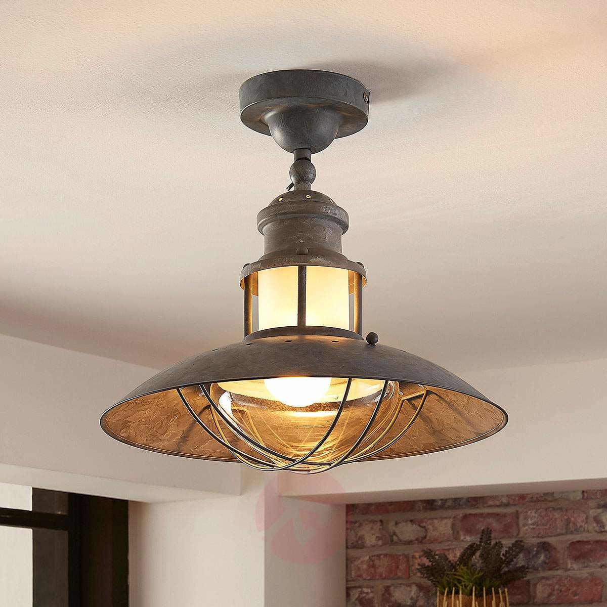 Lampa sufitowa Louisanne, styl industrialny