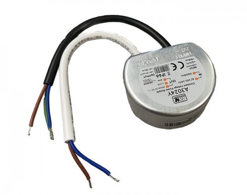 MWPower Zasilacz LED 30W 24V 1,25A puszkowy hermetyczny A3024Y A3024Y